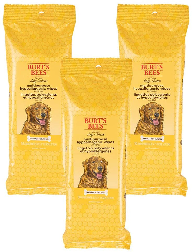 Natural Multipurpose Dog Grooming Wipes | Puppy & Dog Wipes for All Purpose Cleaning | Cruelty Free, Sulfate & Paraben Free, Ph Balanced for Dogs, 150 Count